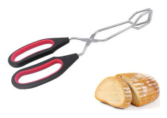 Rostfria saxklämmor med bekvämt handtag 12-tums multifunktionella matklämmor Bbq