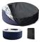 Protective cover for pool or spa, round cover for outdoor solar spa, waterproof cover for spa with waterproof protective tarpaulin