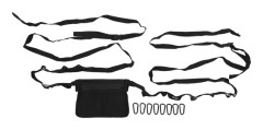 Outdoor Camping Tent Clothesline Waterproof Portable Camping Rope with 8 Carabiners for Fishing Travel Hiking Picnic