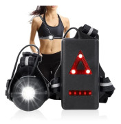 Cykling Utomhus Nattlöpare LED Sport Bröstlampa Ficklampa USB Uppladdningsbar