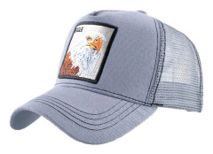 Unisex Animal Mesh Trucker Hat Snapback Broderad Patch Ba Z