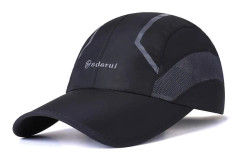 Baseballkeps för kvinnor, keps med topp, mjuk topp, bergsklättring, solskydd Black
