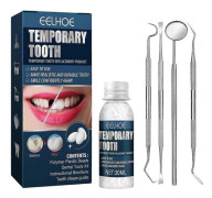 30ml Moldable Tooth Glue 4 Dental Tools Temporary Tooth Filling Set Hard to Deform Smile Worry-Free