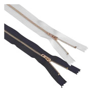 Dragkedjor/blixtlås - 10-pack 14cm (silver + svart)