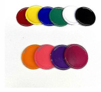 100 st/set 25 mm färgade plastmarker belöningsmynt utan valör för brädspel, polletter MULTI