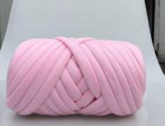 500g DIY Chunky Garn för Handstickning, Mjukt Tubgarn för Väskor, Jättegarn Armstickningsgarn, Korgar, Kuddar, Husdjursbon, DIY Pyssel 500g rosa