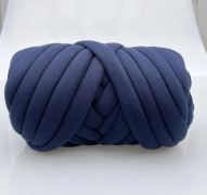 500g DIY Chunky Garn för Handstickning, Mjukt Tubgarn för Väskor, Jättegarn Armstickningsgarn, Korgar, Kuddar, Husdjursbon, DIY Pyssel 500g marinblå färg