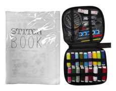 Gör-det-själv broderistygnbok, referensbok för broderistygn för nybörjare med över 200 handbroderihandledningar för korsstygn och handbroderi Book and sewing kit