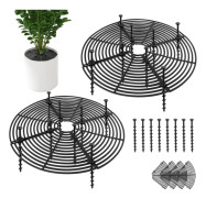 2-delat växtskyddsgaller, kattsäkert växtskydd, 30 cm blomkrukgaller, miljövänligt inomhusväxtskydd, giftfritt, säkert Kompatibel med barn och husdjur