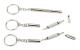 4-pack Glasögonmejsel 3-i-1 Mini Mejsel Nyckelring för Glasögon Solglasögon Klockor