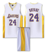 #24 Kobe Bryant Baskettröja Lakers Uniform för Barn Vuxna - Vit 26 (140-150CM)