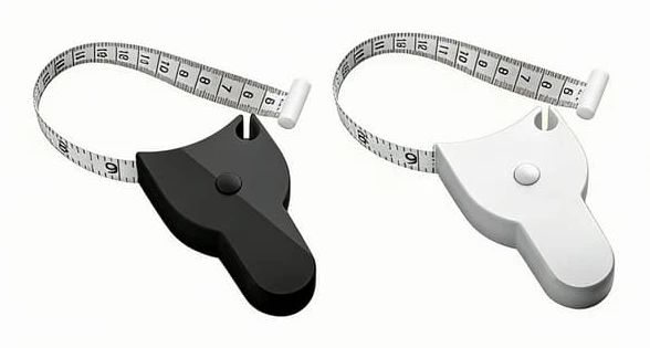 2 st infällbart måttband 150 cm 60 tum för kropp, midja, bröst, höft, träningsmätning