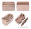 2022 Ny Kvinnlig Sminkorganisatör Filtinsatsväska För Handväska Rese Innerplånbok Bärbara Kosmetikväskor Passar Olika Märkesväskor Beige 34X18X17CM Beige 34X18X17CM