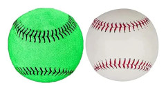 2 st holografisk reflektion självlysande baseball, lysande baseball, baseball flygträning baseball träning baseball, lysande baseball, lysande bas