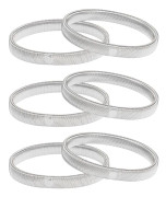 3 par icke-halkskydd för skjortärmar, elastiska armband, silver