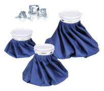 Återanvändbar ispåse varmvattenflaskor för skador, kall värmeterapi och smärtlindring, 3-pack (15 cm/23 cm/28 cm)