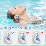 ##/Öronproppar för simning 5 par återanvändbara silikonöronproppar för barn för simning, dusch, pool och andra vattensporter##/