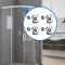 Shower set Ikonka Castors for the shower cabin, set of 8 pcs. KK9646