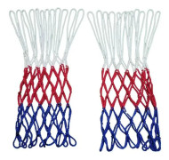 2 pcs Basketball Net Replacement Heavy Duty 12 Loops Rainproof Sun Protection for All Weather White Red Blue