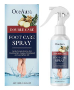 Dubbelverkande fotvårdsspray för förhårdnader, mjukgörande sprayer med naturligt ingefärsextrakt, uppfriskande och närande formula för fötterna 1pc