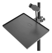 Mikrofonstativ Plastbricka Med Telefonhållare, Mic Stativ Klämma-på Rackbricka Hållare För De Flesta Mic Stativ För Scen Live Streaming