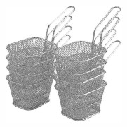 2024, 8 st Fritöskorg, Fritöskorgar i rostfritt stål Fritöskorg Mini Matdisplaykorg För fritering av pommes frites, Kycklingliten fritöskorg