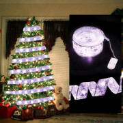 /#/Silver Shiny Light Ribbon, 2m, 20 LED, Christmas Ribbon, Christma/#/