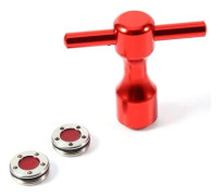 Golfnyckel, röd golfputtervikt och golfnyckelverktyg (20g)