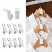 10-pack Klädhängare - Kopplingskrok - Organizer