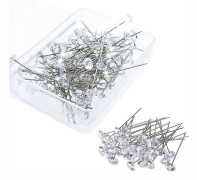 Tiara, 100 diamantkristalltiara, runt smyckesbrosch för bröllop, DIY-skräddare, hantverk, sömnad, prydnad