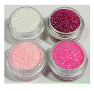 4st finkornigt glitter rosa dröm