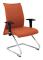 Modell 208CPBALI363 confidente patÃn Ergonomisk fåtölj för besökare med kromram Sits och rygg klädd i