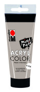 Marabu - Tube AcryColor Shiny Silver Color - 100ml