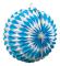 Boland 54215, Papperslykta, papper, Blå, Vit, 112 g, 22 cm, 2 styck