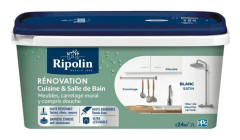 Målarfärg renovering kök och badrum - Vit - Satin - Ripolin - 2L