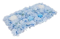 Dekorativa Blommiga Väggpaneler - Konstgjorda Blomväggsmattor - 12-Pack - 38 x 38 cm - Bröllop Fest Fotobakgrund - Inomhus Hemdekoration - Blå