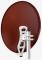 Fuba DAL 800 R satellitantenner 10,75 - 12,75 GHz Röd
