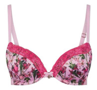 Ted Baker Dam/Dam Floral Push Up BH 34DD Rosa Pink 34DD