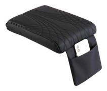 Car Armrest Cushion Center Console Box Cover Mat For Interior Accessories PU Leather