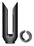 Hårplattångsfäste för HS01 HS05 HS08, skonsamt luftflödesmunstycke för Air Wrap Black