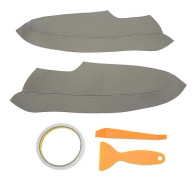 2 st/set Mikrofiberläder Framdörrspanel Armstödsskydd Reptåligt Ersättning för Civic 2005-2011 Grå