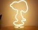 Snoopy Neonljusskyltar Varmt LED Neonkonst Dekorativ Bordlampa Barnrum Födelsedagsfestlampa
