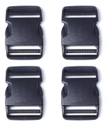 4PCS plastspänne (40 mm bredd) för snabb frigöring på sidan av armband, ryggsäckar och taktisk utrustning