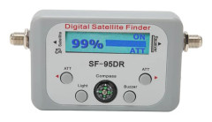 Digital satellitsökare 950 till 2150MHz ATT Buzzer-funktion Satellitsignalmätare med kompass för DirecTV