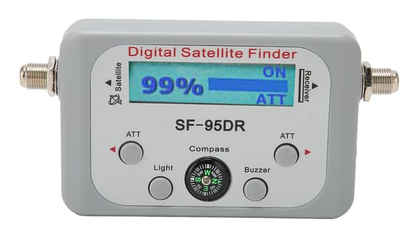 Digital satellitsökare 950 till 2150MHz ATT Buzzer-funktion Satellitsignalmätare med kompass för DirecTV