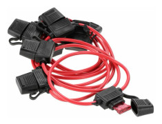 10 st DC 12V 40A Standard Bladsäkring Stänksäker Inline Säkringshållare för Bil Cykel