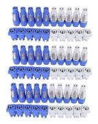 30 st/set Powercon Typ A NAC3FCA+NAC3MPA-1 Chassi Kontakt Panel Adapter