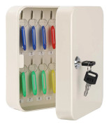 Förvaringslåsbox, 20 x 16 x 8 cm White 20 Key with Key