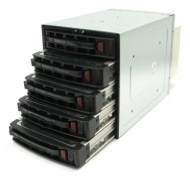 Supermicro CSE-M35TQ SATA Mobile Rack, Black Svart