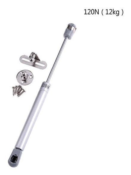 Skåpsdörr Lyft Upp Hydraulisk Gasfjäder Låstapp Stanna Gångjärn 120N 120N